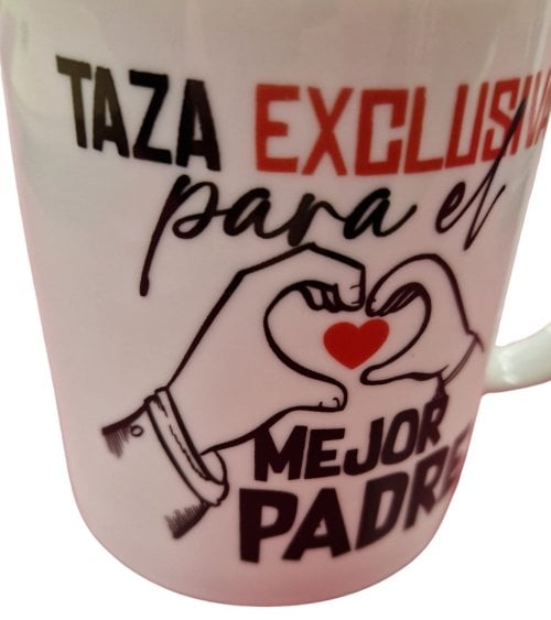 Taza de Cerámica "Exclusiva para el Mejor Padre" - REGALO PERFECTO