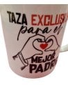 Taza de Cerámica "Exclusiva para el Mejor Padre" - REGALO PERFECTO