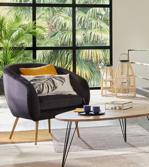Sillón Solaro de Terciopelo Elegante
