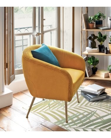 Sillón Solaro de Terciopelo Elegante