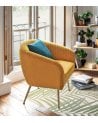 Sillón Solaro de Terciopelo Elegante