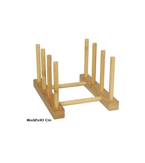 Organizador para Platos de Bambú para Cocina