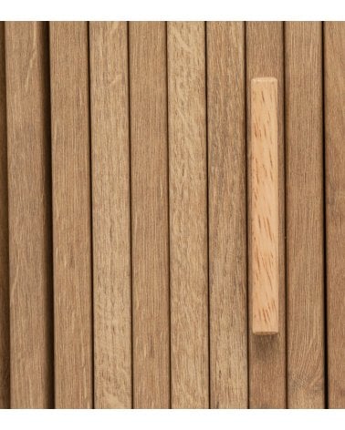 Consola Colva con 2 Puertas Correderas de Madera