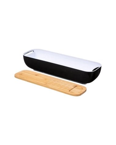 Panera con Tabla y Cuchillo de 40x12 cm para Cocina