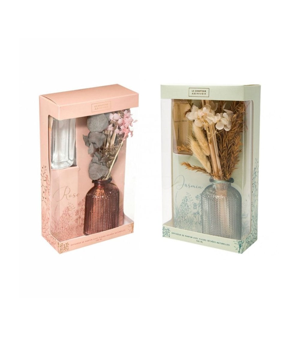 Difusor Aromático de 100ml con Flores Secas