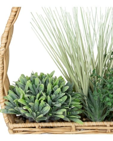 Decoración de Pared con Plantas Artificiales