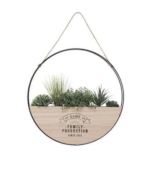 Decoración de Pared con Plantas Artificiales