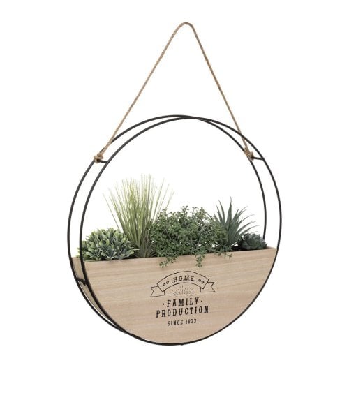 Decoración de Pared con Plantas Artificiales