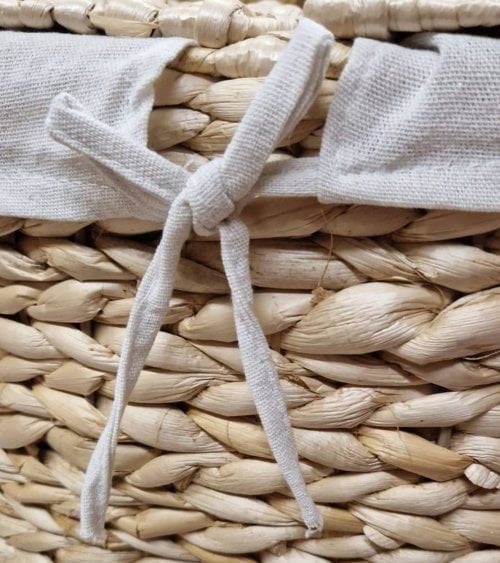 Cesta de Mimbre de 42x28x48cm para Almacenamiento