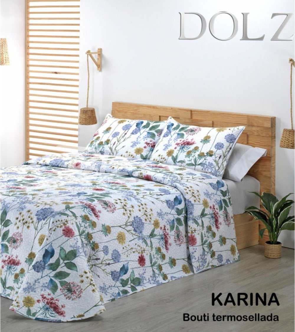 Bouti Karina: Colcha Floral Elegante, Estampado Único para Comprar