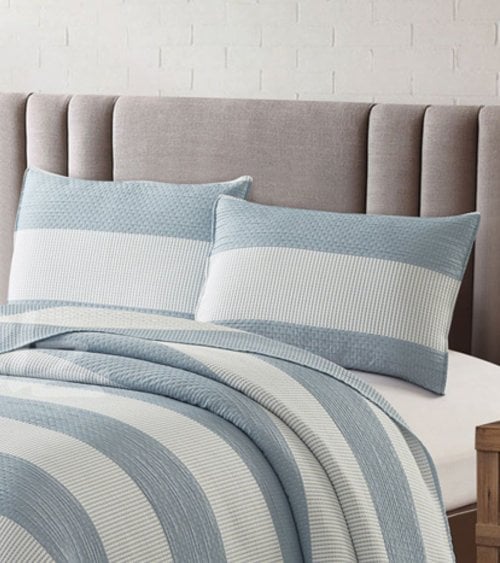 Colcha Bouti Boreal de Líneas Bicolores