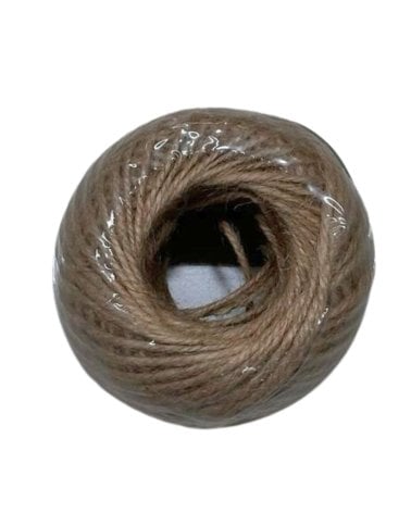 Ovillo de Yute Natural 160 gr - Material Artesanal Resistente