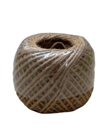 Ovillo de Yute Natural 160 gr - Material Artesanal Resistente