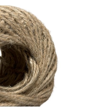 Ovillo de Yute Natural 160 gr - Material Artesanal Resistente