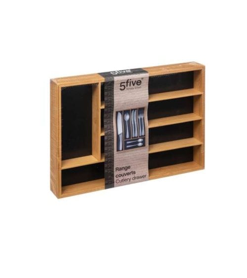 Organizador de Cubiertos Bambú 25x34x4,5 cm