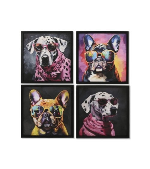 Cuadro lienzo Perro Gafas