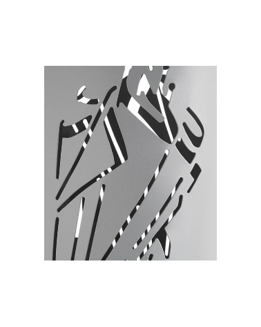 Paragüero Plateado de Metal - Dibujo paraguas