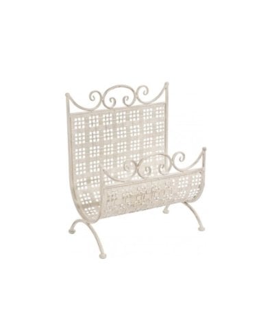 Revistero Metálico Blanco, EMILY