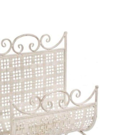 Revistero Metálico Blanco, EMILY