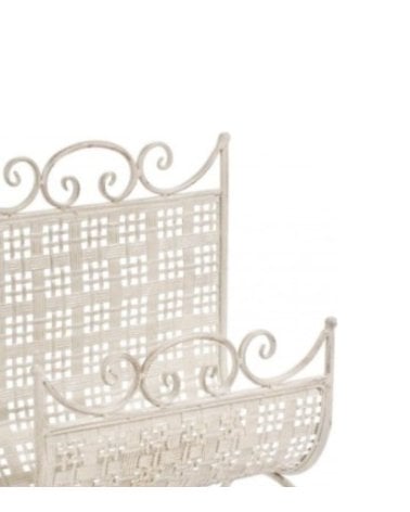 Revistero Metálico Blanco, EMILY