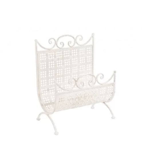 Revistero Metálico Blanco, EMILY