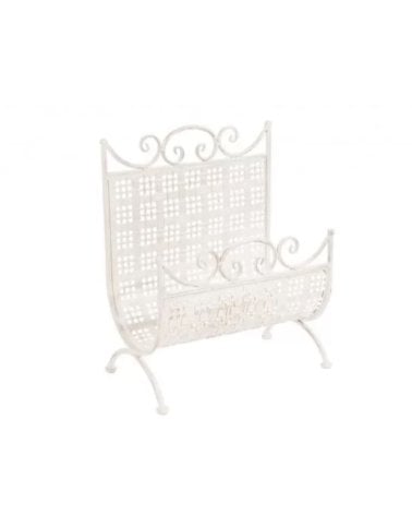 Revistero Metálico Blanco, EMILY