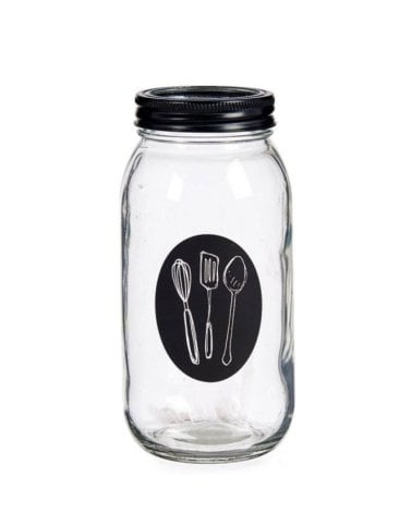 Bote Cubertero de Vidrio 17cm