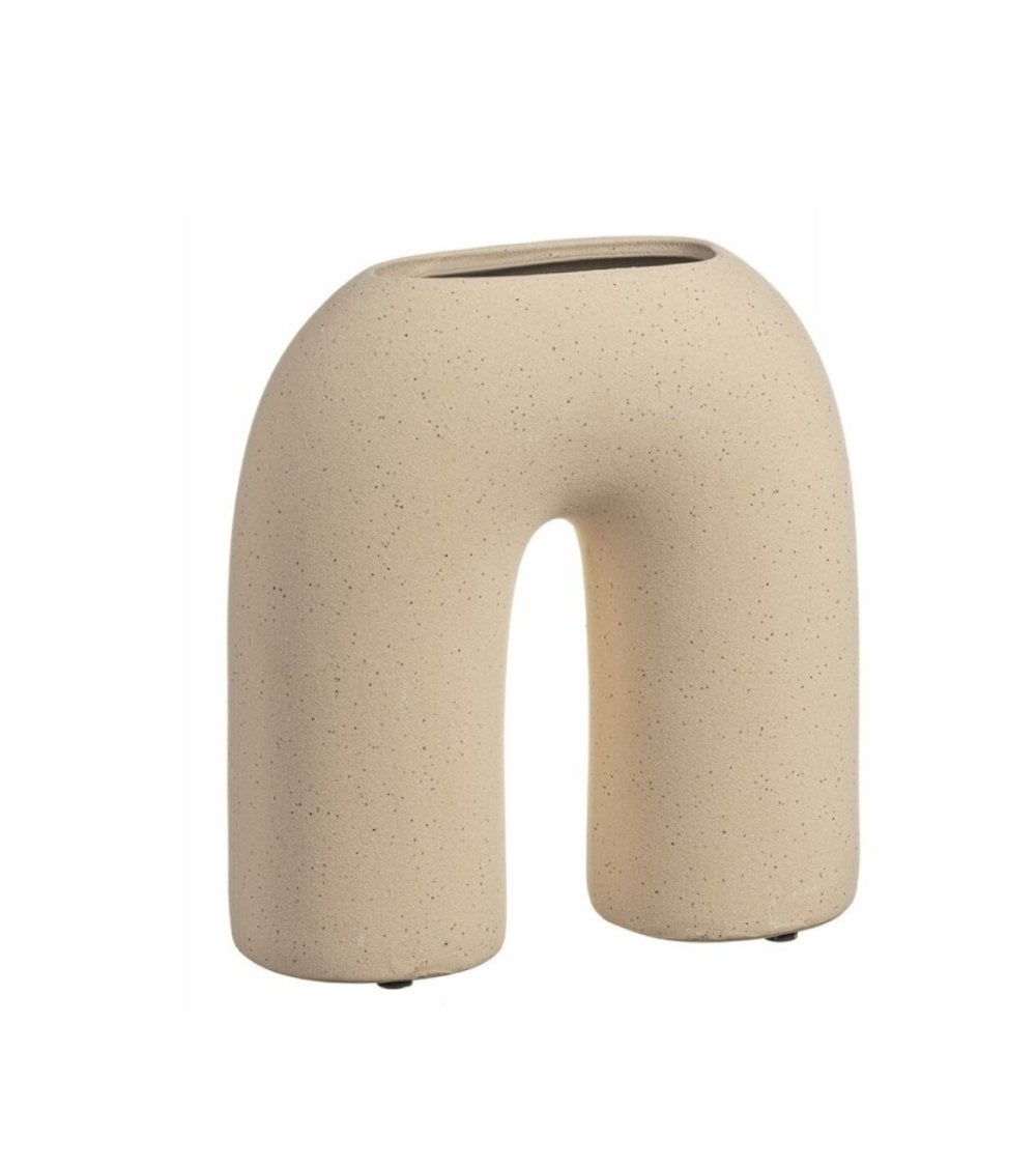 Jarrón Dual de Cerámica para Decoración Boho