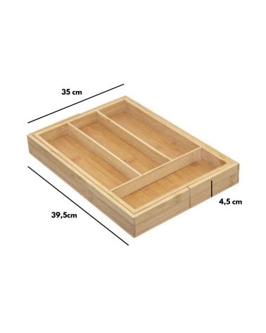 Cubertero Extensible de 6 Compartimentos