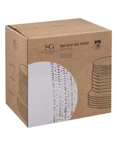 Vajilla de Porcelana 18 piezas Berbère