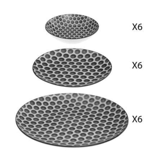 Vajilla de Porcelana Bohemia 18 piezas