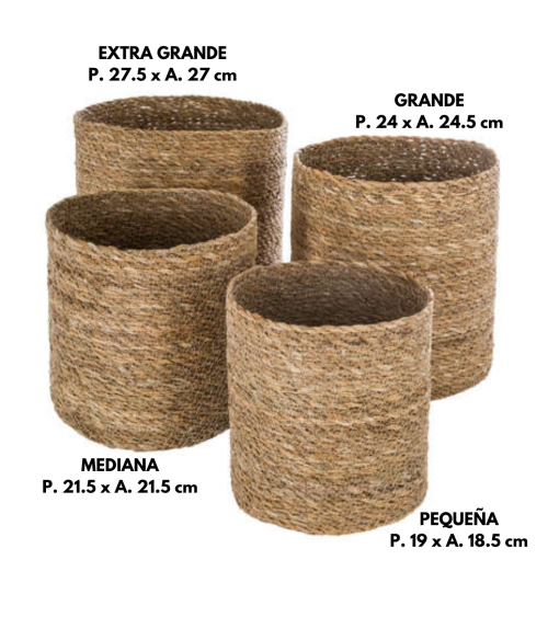 Cesta de Caña Natural - Modelo Emmett