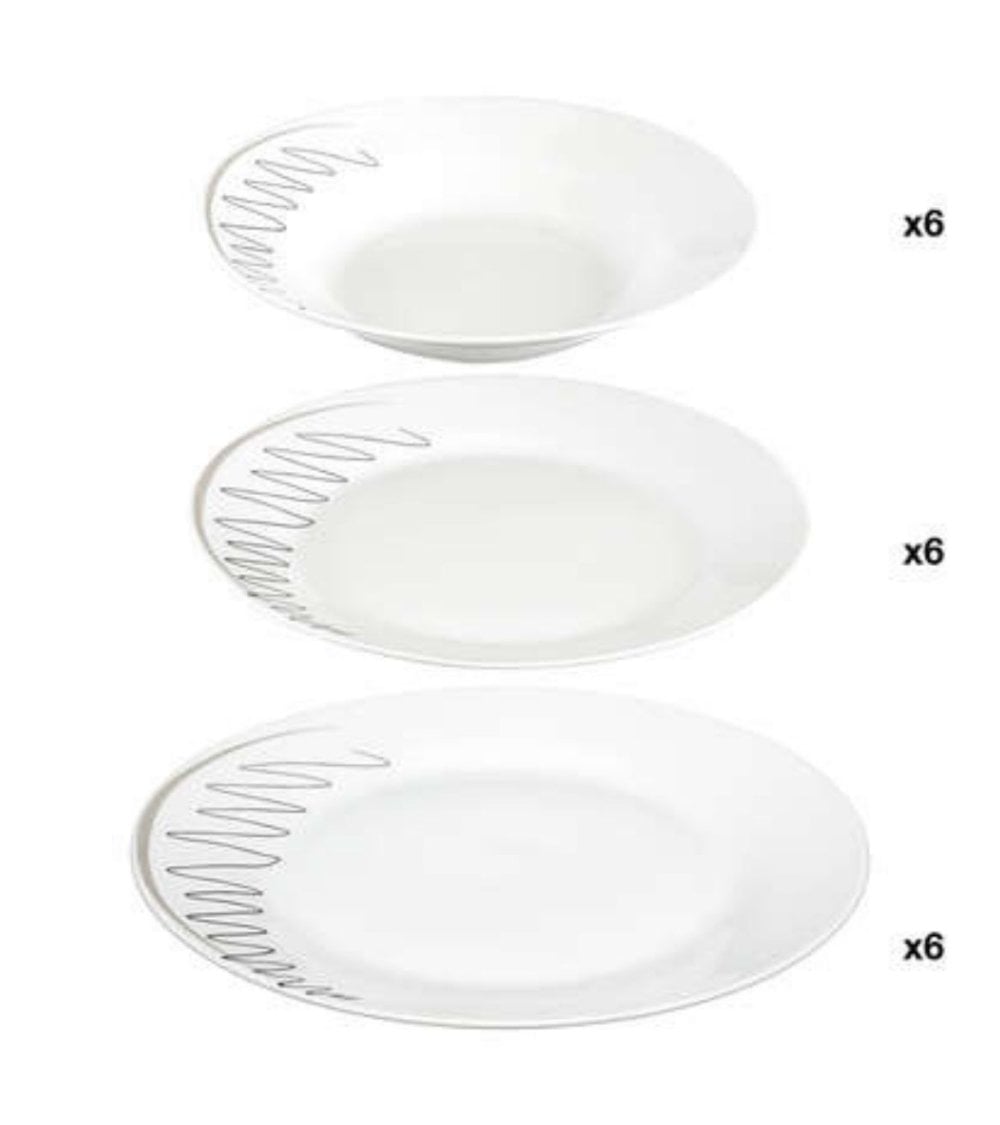 Vajilla Esquisse 18 Piezas