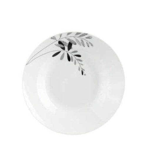 Vajilla Floral Gris 18 Piezas