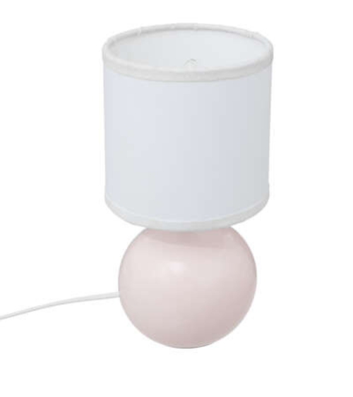 Lámpara de Mesa Rosa de 25 cm