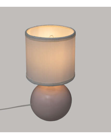 Lámpara de Mesa Rosa de 25 cm