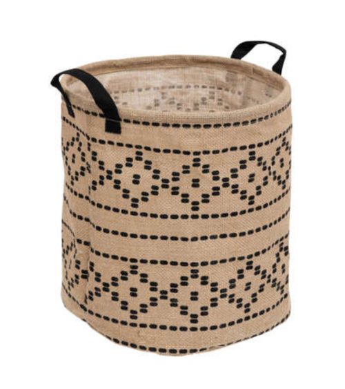Cesto de Yute de 30 cm - Modelo Friso