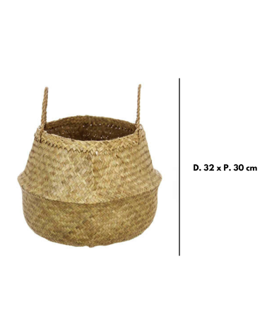 Cesta de Caña Natural de 41 cm