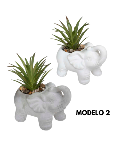 Planta Decorativa en Maceta de Elefante