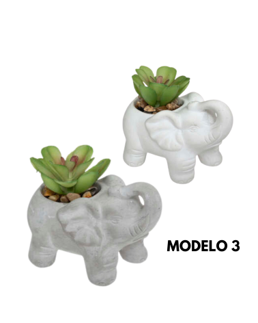 Planta Decorativa en Maceta de Elefante