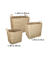 Cesta Rectangular de Caña Natural - Modelo Kilian Grande