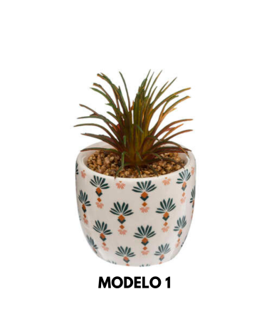 Planta Decorativa en Maceta de Cerámica de 6 cm - Varios Modelos