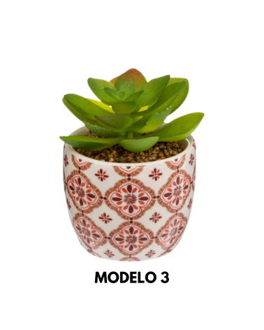 Planta Decorativa en Maceta de Cerámica de 6 cm - Varios Modelos