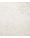 Puf Plegable Ezzio de Pelo Sintético Blanco 38cm