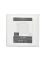Puf Plegable Ezzio de Pelo Sintético Blanco 38cm