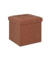 Puff Plegable Marrón de 38 cm