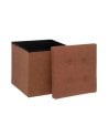 Puff Plegable Marrón de 38 cm
