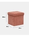 Puff Plegable 40x39x38 cm