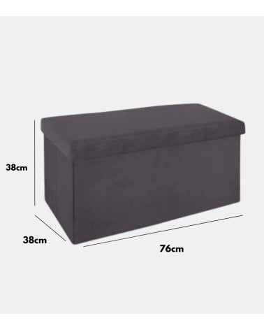 Puff Doble Plegable de Terciopelo Tess