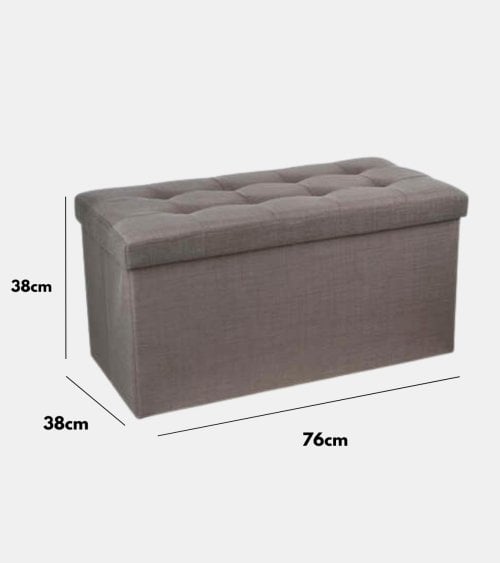 Puff Doble Plegable Lysandre de Terciopelo